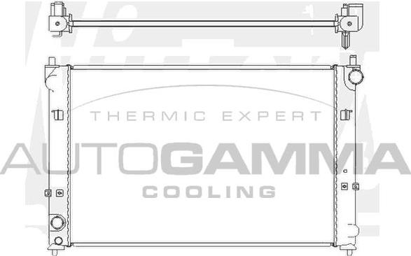 Autogamma 104852 - Radiators, Motora dzesēšanas sistēma autodraugiem.lv