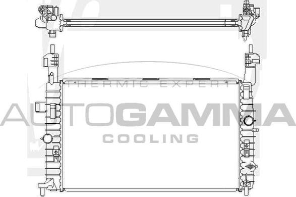 Autogamma 104866 - Radiators, Motora dzesēšanas sistēma autodraugiem.lv