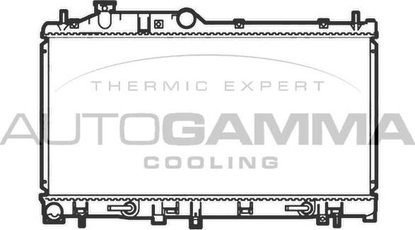 Autogamma 104867 - Radiators, Motora dzesēšanas sistēma autodraugiem.lv