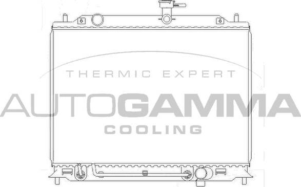 Autogamma 104831 - Radiators, Motora dzesēšanas sistēma autodraugiem.lv