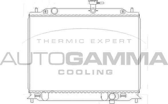 Autogamma 104829 - Radiators, Motora dzesēšanas sistēma autodraugiem.lv