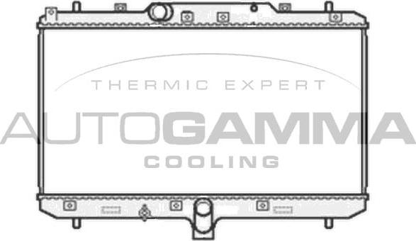 Autogamma 104825 - Radiators, Motora dzesēšanas sistēma autodraugiem.lv