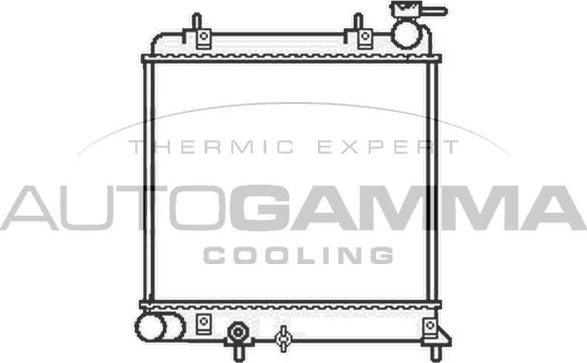 Autogamma 104826 - Radiators, Motora dzesēšanas sistēma autodraugiem.lv