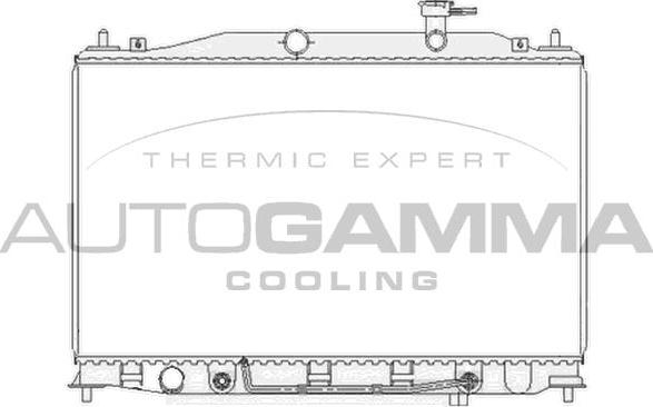 Autogamma 104827 - Radiators, Motora dzesēšanas sistēma autodraugiem.lv