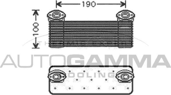 Autogamma 104872 - Eļļas radiators, Motoreļļa autodraugiem.lv