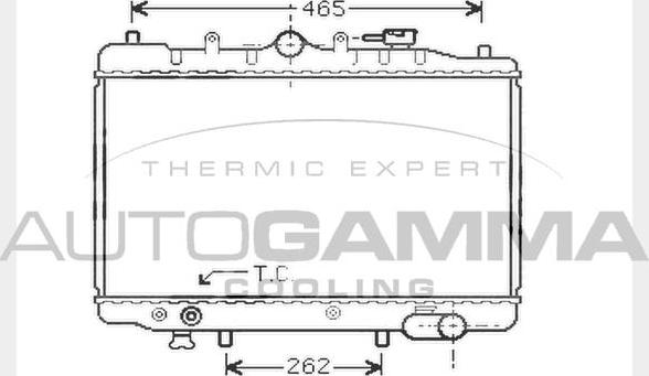 Autogamma 104320 - Radiators, Motora dzesēšanas sistēma autodraugiem.lv