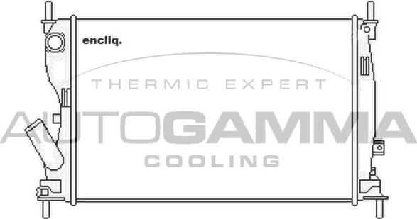 Autogamma 104241 - Radiators, Motora dzesēšanas sistēma autodraugiem.lv