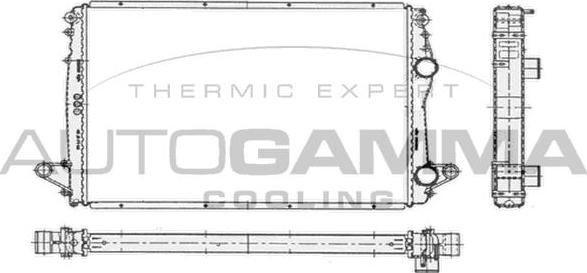 Autogamma 104213 - Radiators, Motora dzesēšanas sistēma autodraugiem.lv