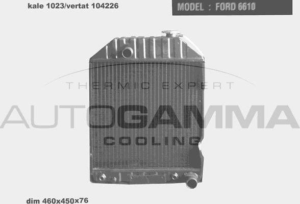 Autogamma 104226 - Radiators, Motora dzesēšanas sistēma autodraugiem.lv