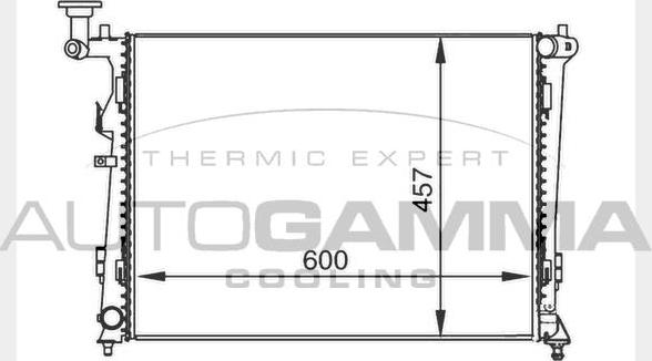 Autogamma 104272 - Radiators, Motora dzesēšanas sistēma autodraugiem.lv