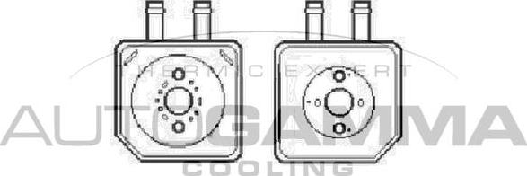 Autogamma 104799 - Eļļas radiators, Motoreļļa autodraugiem.lv