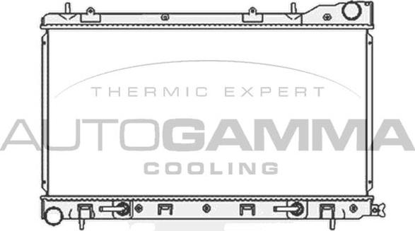 Autogamma 104705 - Radiators, Motora dzesēšanas sistēma autodraugiem.lv