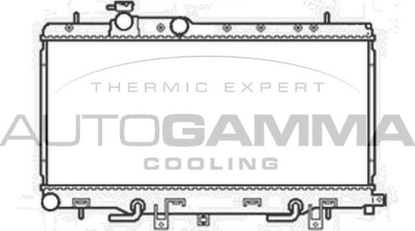 Autogamma 104708 - Radiators, Motora dzesēšanas sistēma autodraugiem.lv