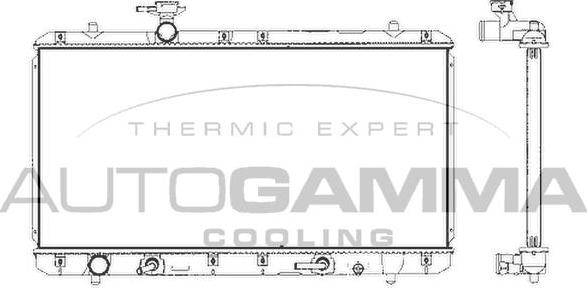 Autogamma 104711 - Radiators, Motora dzesēšanas sistēma autodraugiem.lv