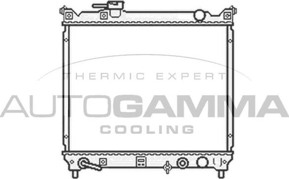 Autogamma 104712 - Radiators, Motora dzesēšanas sistēma autodraugiem.lv