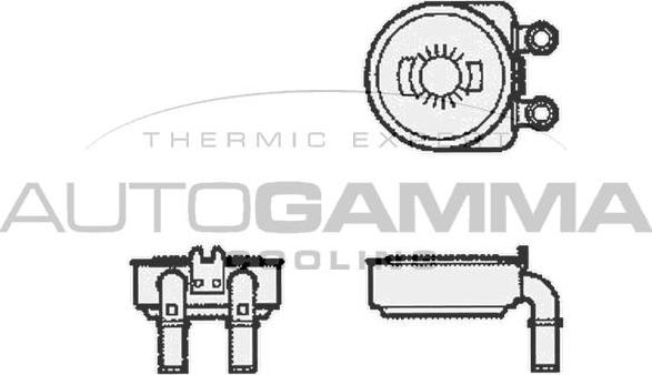 Autogamma 104784 - Eļļas radiators, Motoreļļa autodraugiem.lv