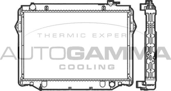 Autogamma 104736 - Radiators, Motora dzesēšanas sistēma autodraugiem.lv