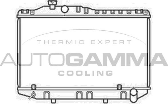 Autogamma 104724 - Radiators, Motora dzesēšanas sistēma autodraugiem.lv