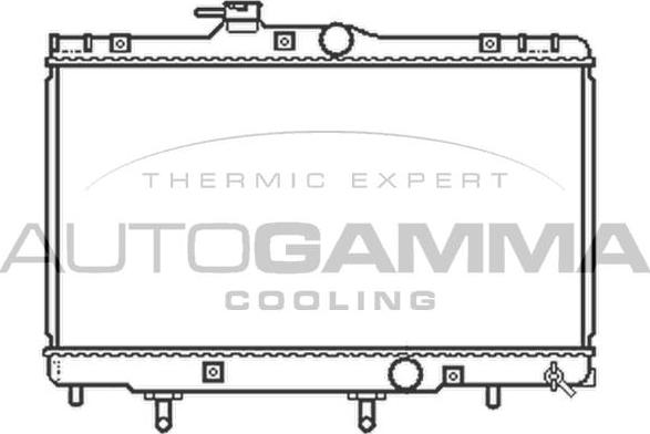 Autogamma 104722 - Radiators, Motora dzesēšanas sistēma autodraugiem.lv