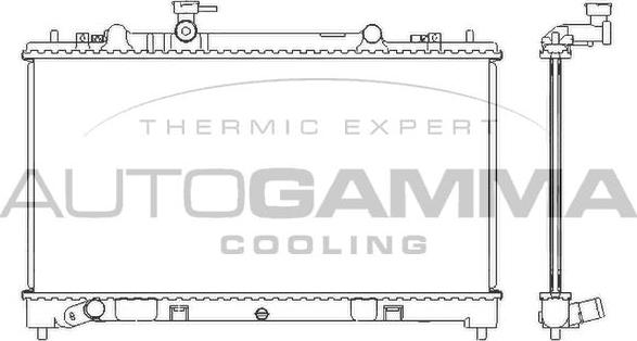 Autogamma 105990 - Radiators, Motora dzesēšanas sistēma autodraugiem.lv