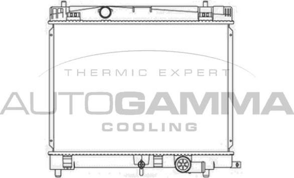 Autogamma 105907 - Radiators, Motora dzesēšanas sistēma autodraugiem.lv