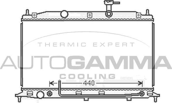 Autogamma 105919 - Radiators, Motora dzesēšanas sistēma autodraugiem.lv