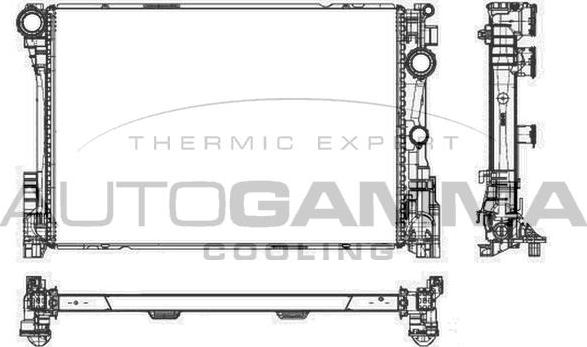 Autogamma 105916 - Radiators, Motora dzesēšanas sistēma autodraugiem.lv