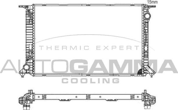 Autogamma 105985 - Radiators, Motora dzesēšanas sistēma autodraugiem.lv