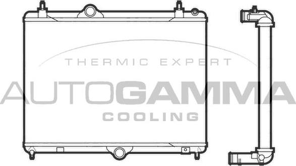 Autogamma 105987 - Radiators, Motora dzesēšanas sistēma autodraugiem.lv