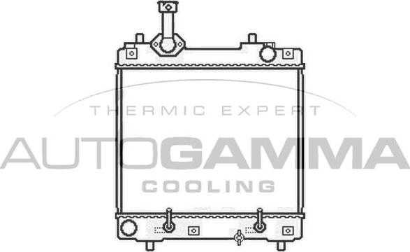 Autogamma 105935 - Radiators, Motora dzesēšanas sistēma autodraugiem.lv