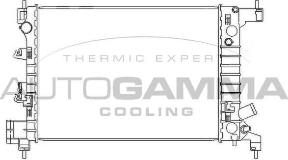 Autogamma 105936 - Radiators, Motora dzesēšanas sistēma autodraugiem.lv