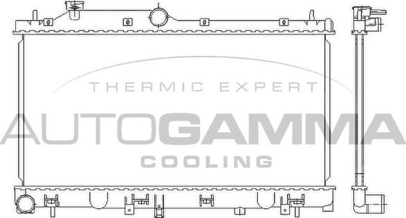 Autogamma 105927 - Radiators, Motora dzesēšanas sistēma autodraugiem.lv