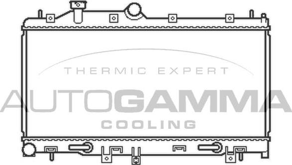 Autogamma 105492 - Radiators, Motora dzesēšanas sistēma autodraugiem.lv