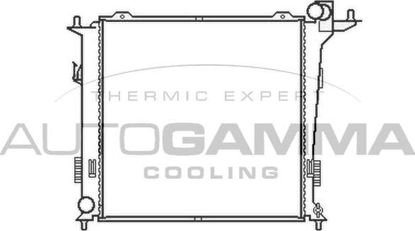 Autogamma 105408 - Radiators, Motora dzesēšanas sistēma autodraugiem.lv