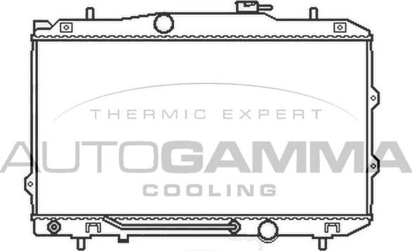 Autogamma 105412 - Radiators, Motora dzesēšanas sistēma autodraugiem.lv