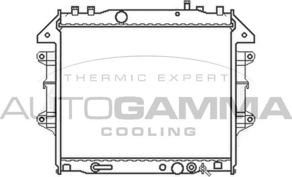 Autogamma 105417 - Radiators, Motora dzesēšanas sistēma autodraugiem.lv