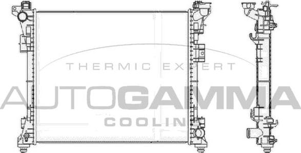 Autogamma 105484 - Radiators, Motora dzesēšanas sistēma autodraugiem.lv