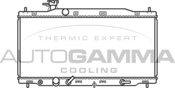 Autogamma 105486 - Radiators, Motora dzesēšanas sistēma autodraugiem.lv