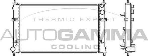 Autogamma 105435 - Radiators, Motora dzesēšanas sistēma autodraugiem.lv