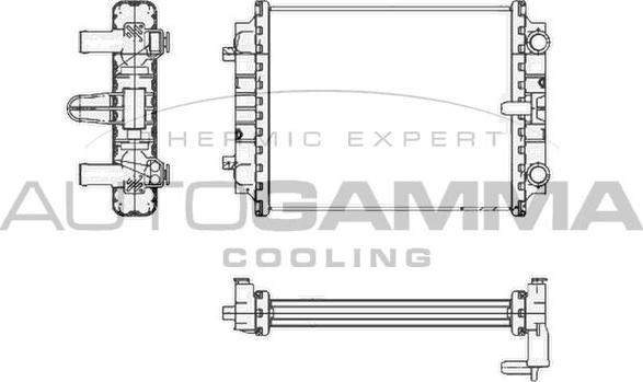 Autogamma 105433 - Radiators, Motora dzesēšanas sistēma autodraugiem.lv