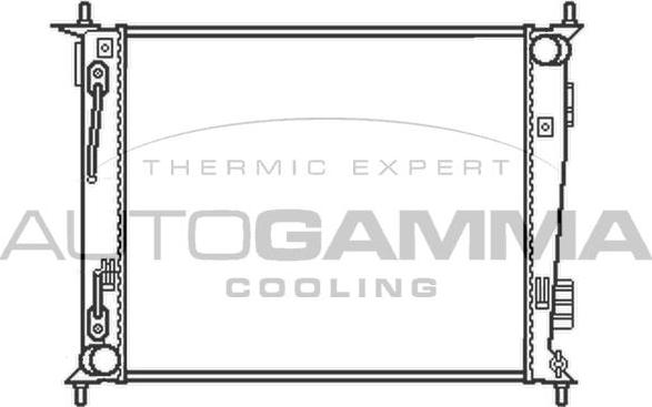 Autogamma 105533 - Radiators, Motora dzesēšanas sistēma autodraugiem.lv