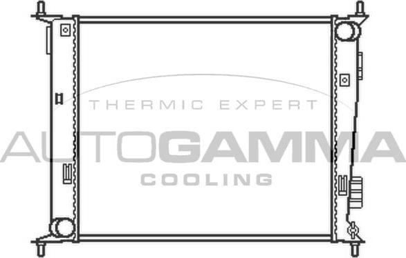 Autogamma 105532 - Radiators, Motora dzesēšanas sistēma autodraugiem.lv