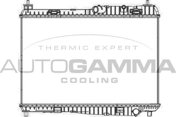 Autogamma 105522 - Radiators, Motora dzesēšanas sistēma autodraugiem.lv