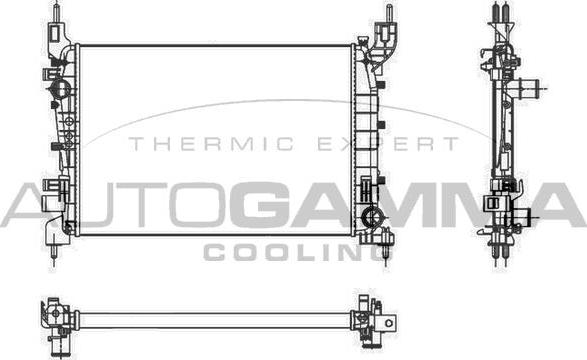 Autogamma 105694 - Radiators, Motora dzesēšanas sistēma autodraugiem.lv