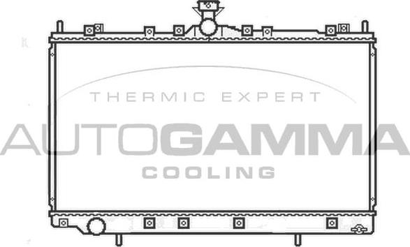 Autogamma 105659 - Radiators, Motora dzesēšanas sistēma autodraugiem.lv