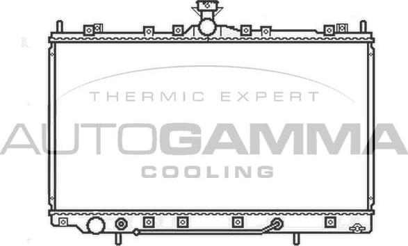 Autogamma 105660 - Radiators, Motora dzesēšanas sistēma autodraugiem.lv