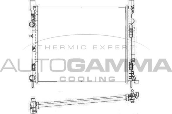 Autogamma 105614 - Radiators, Motora dzesēšanas sistēma autodraugiem.lv