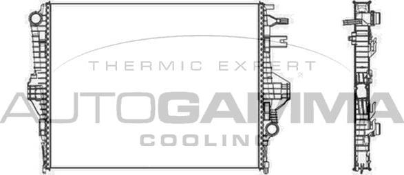 Autogamma 105680 - Radiators, Motora dzesēšanas sistēma autodraugiem.lv