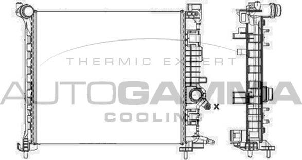 Autogamma 105622 - Radiators, Motora dzesēšanas sistēma autodraugiem.lv