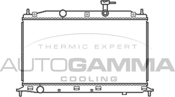 Autogamma 105046 - Radiators, Motora dzesēšanas sistēma autodraugiem.lv